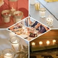 thumbnail image 5 of Efavormart Set of 12 Clear Glass Holders and Lavender Wax Candles Ideal for Aromatherapy Weddings Party Favors Home Decoration, 5 of 7