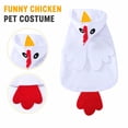 Chicken with Plush Hooded Design and Tail, White, for Small Dogs and ...
