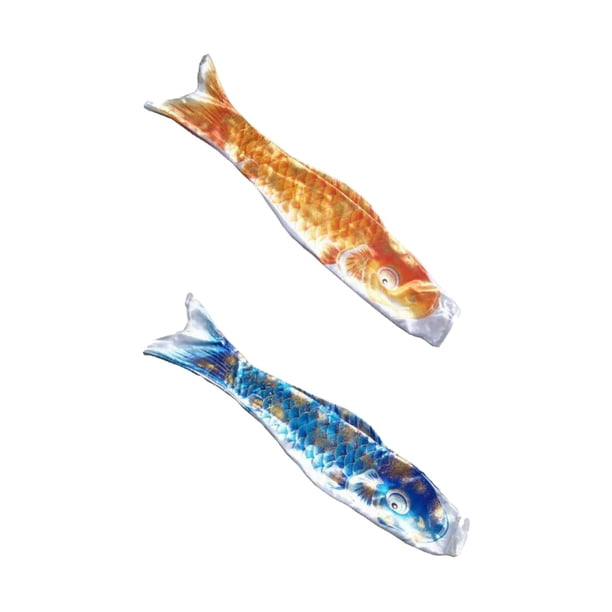 2 Piezas Japonesas Manga De Viento Carpa Bandera Jardín Koi Vela shamjiam Bandera de manga de viento japonesa
