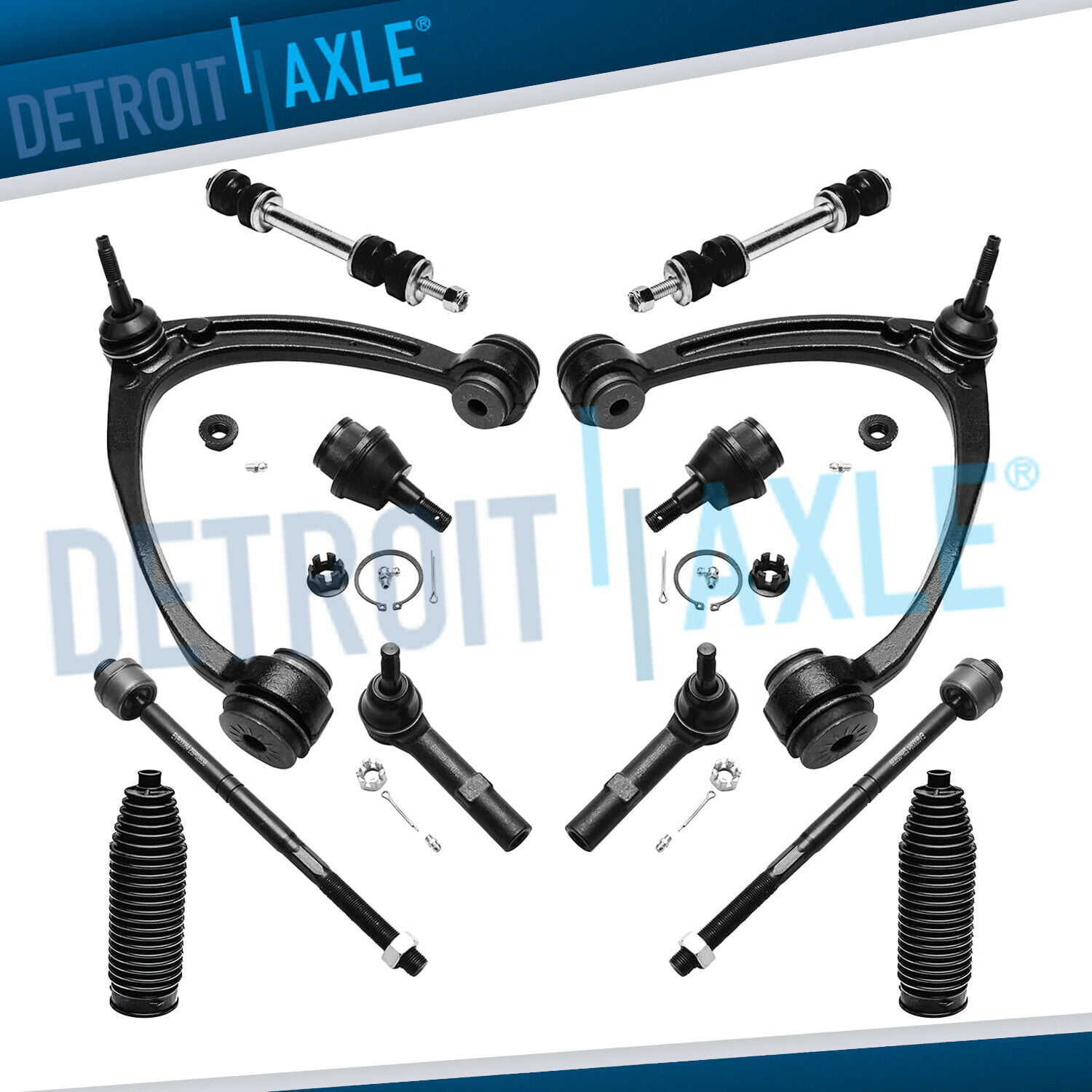 14 Pc New Suspension Kit for Cadillac Chevrolet GMC Tie Rod End & Ball Joints 