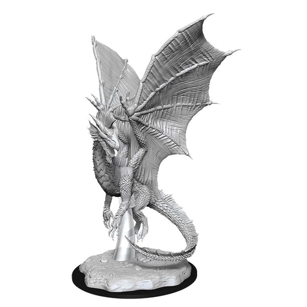 Figura en miniatura WizKids D&D Nolzur's Marvelous Young Silver Dragon