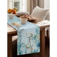thumbnail image 3 of Ocean Theme Nautical Anchor Seaweed Table Runner 13x72in Non-Slip Cotton Linen Table Runners, Watercolor Marine Life Dresser Scarves TableRunner for Dinner Kitchen Dining Wedding Party, 3 of 9