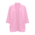 thumbnail image 6 of Elvqul Womens Wine Cardigans Plus Size Lightweight Sweaters Casual Solid Color Fall Button Down Long Sleeve Coats for Ladies Loose, 6 of 10