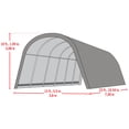 thumbnail image 4 of ShelterLogic 24 x 13 x 1 ft Green Ag. Run-In Shelter, 4 of 9