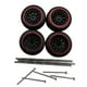 thumbnail image 4 of 4 ruedas y neumáticos para coche RC. Neumáticos RC con llanta. Accesorios de aleación para coche RC. Rojo estilo C, 4 of 9