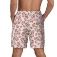 thumbnail image 2 of Lsque Mens Swim Trunks Rose Flowers Pattern - Bathing Suit Compression Liner - Beach Swim Shorts Swimwear - (S-3XL) - Stretch Quick Dry -Medium, 2 of 9