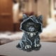 thumbnail image 1 of Estatua Creativa Gato Búho Esculturas creativas Adorno para el hogar Resina Hermosa estatua (Bell Cat) Wdftyju Libre de BPA, 1 of 3