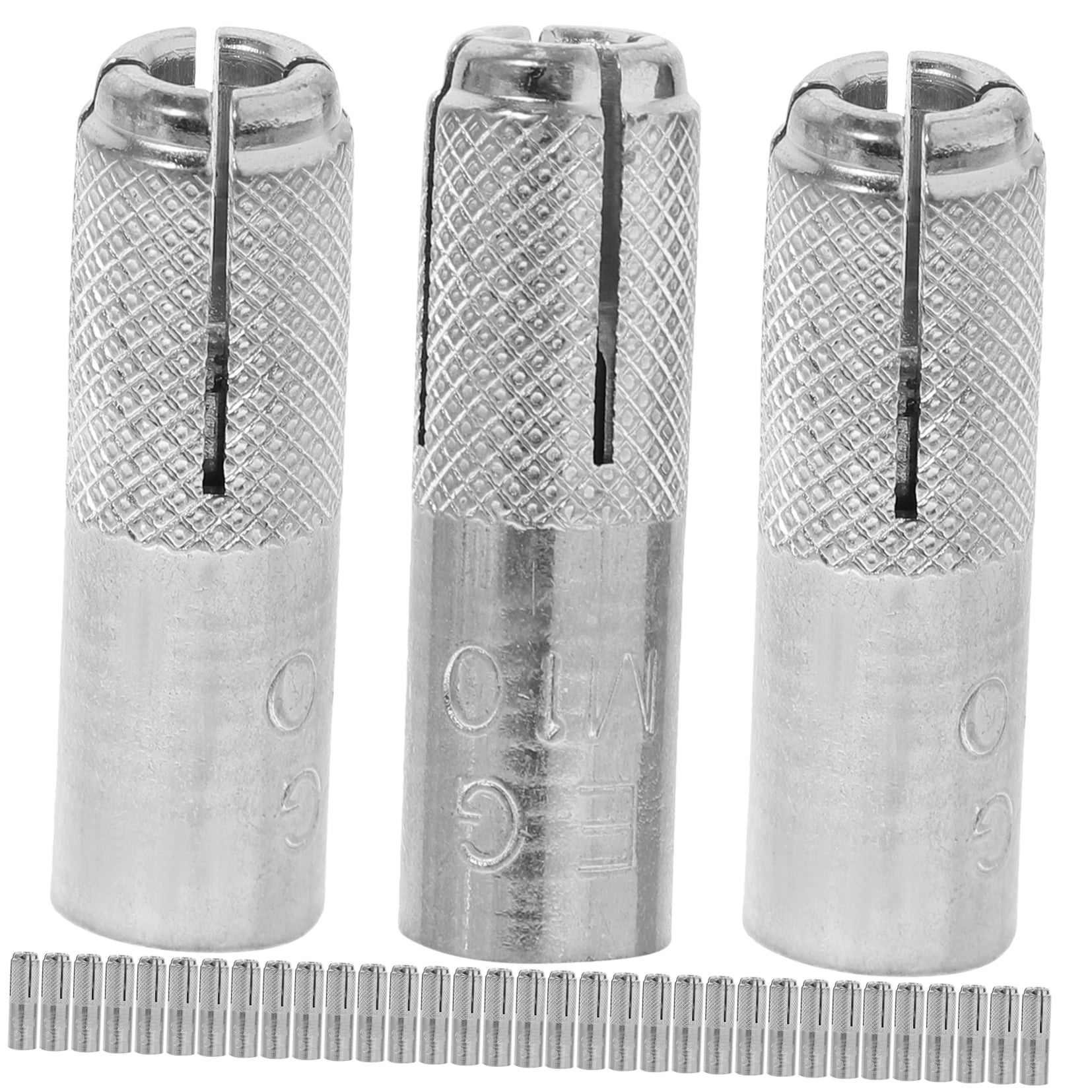 HOMEMAXS  50 Pcs Cement Board Screws Knurled Anchor Solid Concrete Anchors Fasteners