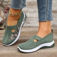 thumbnail image 6 of Orthopedic Shoes for Women,Women Wide Width Breathable Walking Comfortable Slip on Sneakers,Non Slip Arch Support Slip on Shoes Green 8.5, 6 of 7