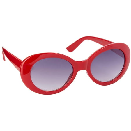 Coral Bay Womens Red Oval Sunglasses One Size Red