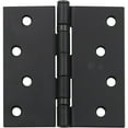 thumbnail image 2 of Stone Harbor Hardware 4" Ball-Bearing Door Hinges, Square Corner, Matte Black, 3-Pack, 2 of 4