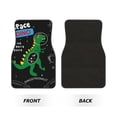 thumbnail image 2 of Vsdgher Space Dino Cartoon Black Car Foot Mat Set of 4 Pieces Universal Floor Liner Car Accessories Fits Most Cars, Trucks, Vans, sedans, SUV, 2 of 7
