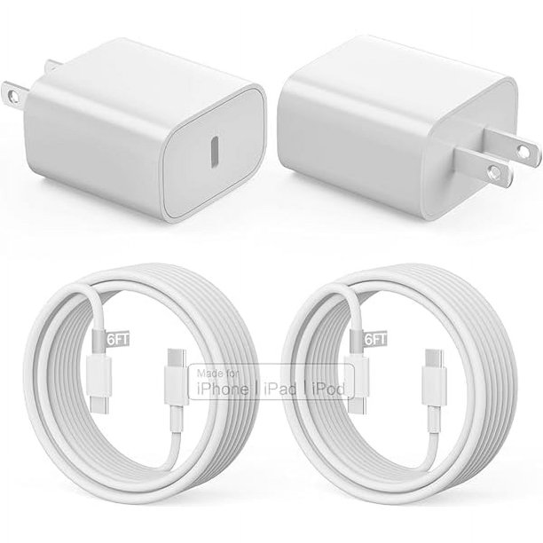 wonima44 for iPhone 17 16 15 Charger Fast Charging,20W for i Pad USB C Fast Charger with 2Pack 6ft USB C Wall Charger Block for iPhone17/16/16 Pro/16 Pro Max/15/15 Plus/15 Pro/15 Pro Max