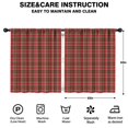 thumbnail image 2 of Red Green Checkerboard Red Pattern Kids Curtains,Childrens Insulated Curtains Set Of 2,Bedroom Essentials,Teen Room Decor 52"X63", 2 of 5