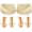 Beige, variant on Skyfoot 3 Layers Adjustable Heel Wedge Inserts for Supination Pronation Correction, Adhesive Medial Lateral Heel Insoles for Bow Legs, Knee Pain
