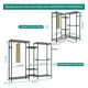 thumbnail image 3 of Perchero Armable Ropa Organizador Closet Hogar Ganchos, Tubo Grueso +3mm 200KG, Rack para Ropa para Vestidor (Negro), 3 of 7