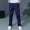 Navy, variant on Fatuov Boys Back to School Pants Straight Leg Relaxed Casual Pants Lightweight Pleated Summer Sweatpants with Pockets 9-10 Years