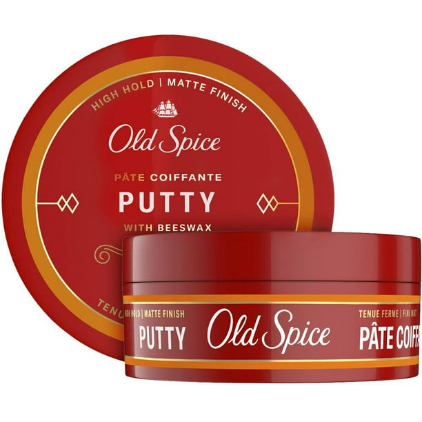 Old Spice Hair Styling Putty for Men, High Hold Matte Finish,  Oz Each,  Twin Pack, NEW Formula New Version 