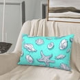 thumbnail image 5 of Sikiie Seashell And Starfish Print Plush Pillow Cover, Wrinkle-proof and Stain-resistant Pillow Protector without Pillow Core, Home Decoration-14"x20", 5 of 6