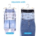 thumbnail image 4 of Percha para faldas Inteprter soporte para pantalones de 4 niveles clip de acero para ahorrar espacio, 4 of 6