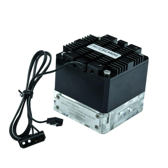 Bomba de refrigeración por agua, Bomba de refrigeración por agua, 7-13,5 V, Puerto acrílico D + Interfaz de 4 piezas Refrigeración por agua para PC shamjiam Bomba de enfriamiento de computadora