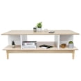 thumbnail image 2 of Mesa de Centro Relan Bari con Entrepaños Blanca y Beige, 2 of 6