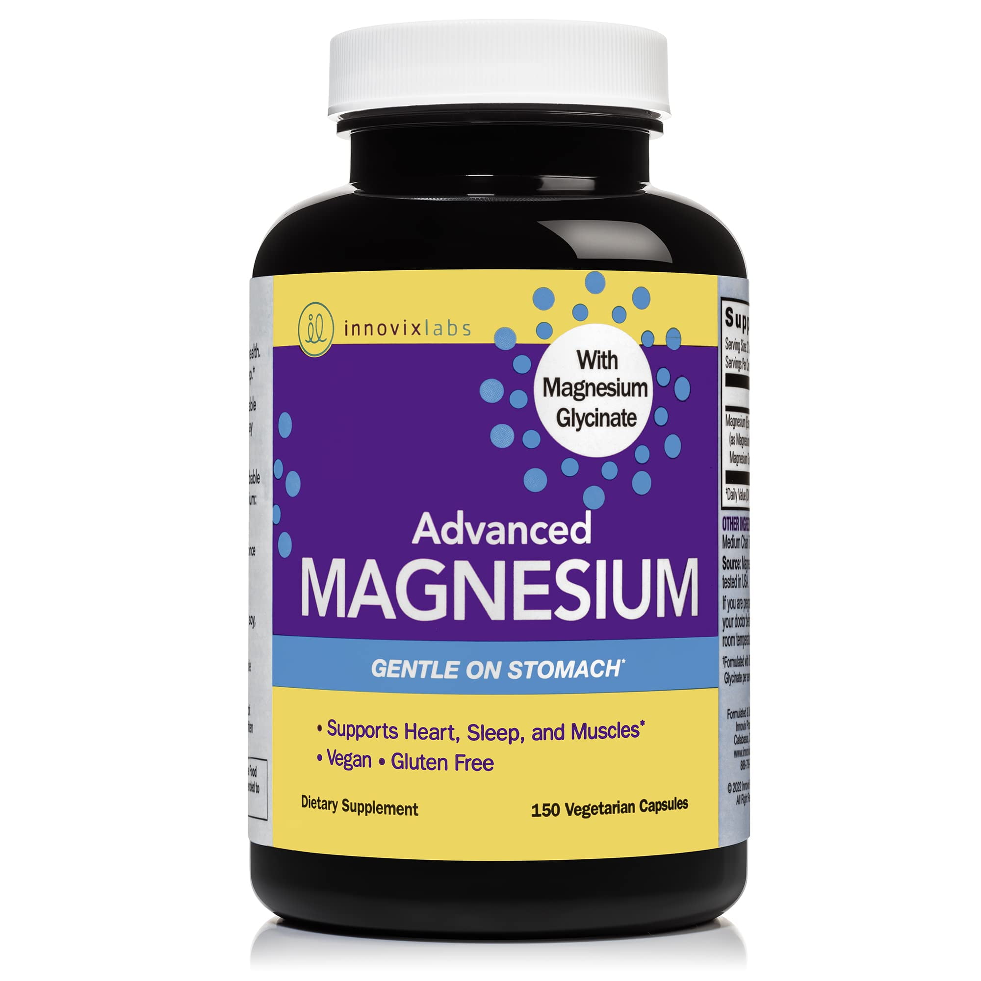 InnovixLabs Advanced Magnesium, High Absorption Magnesium Glycinate ...
