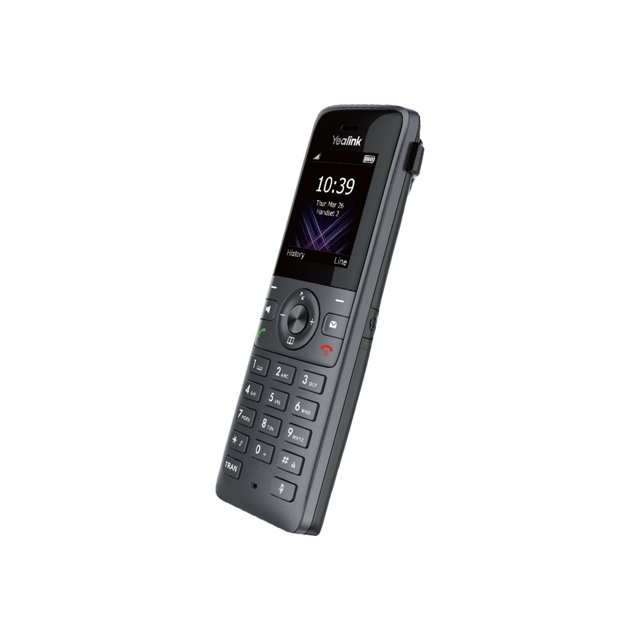 Yealink W73P - Téléphone VoIP Sans Fil avec Afficheur - DECT\CAT-iq - Capacité d'Appel 3 Voies - SIP, SIP v2, RTCP-XR, VQ-RTCPXR - Gris Classique, Gris Cosmique