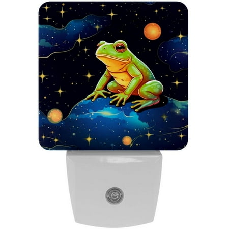 

Star Frog LED Square Night Lights - Portable and Stylish for Bedroom and Kids Room - Enhance Your Space with Soft and Soothing Illumination