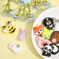 thumbnail image 5 of 12Styles Animas Silicone Beads Pen Beads Penguin Flamingo Bear Silicone Loose Spacer Beads for DIY Necklace Bracelet Earrings Keychain Crafts Jewelry Making, 5 of 5