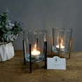thumbnail image 3 of Hosley Bulk Buy Set of 6 Metal & Glass Tealight/Votive Candle Holders Black and Gold 2 Colors Assorted for Home Decor, Lighting, Wedding, Parties, Gifting, LED Tea Light Gardens, 3 of 4