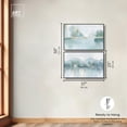thumbnail image 5 of Aqua Dream Set Canvas Set of 2 Green and Blue Art by Art Remedy, Black Frame, 36 x 24, 5 of 6
