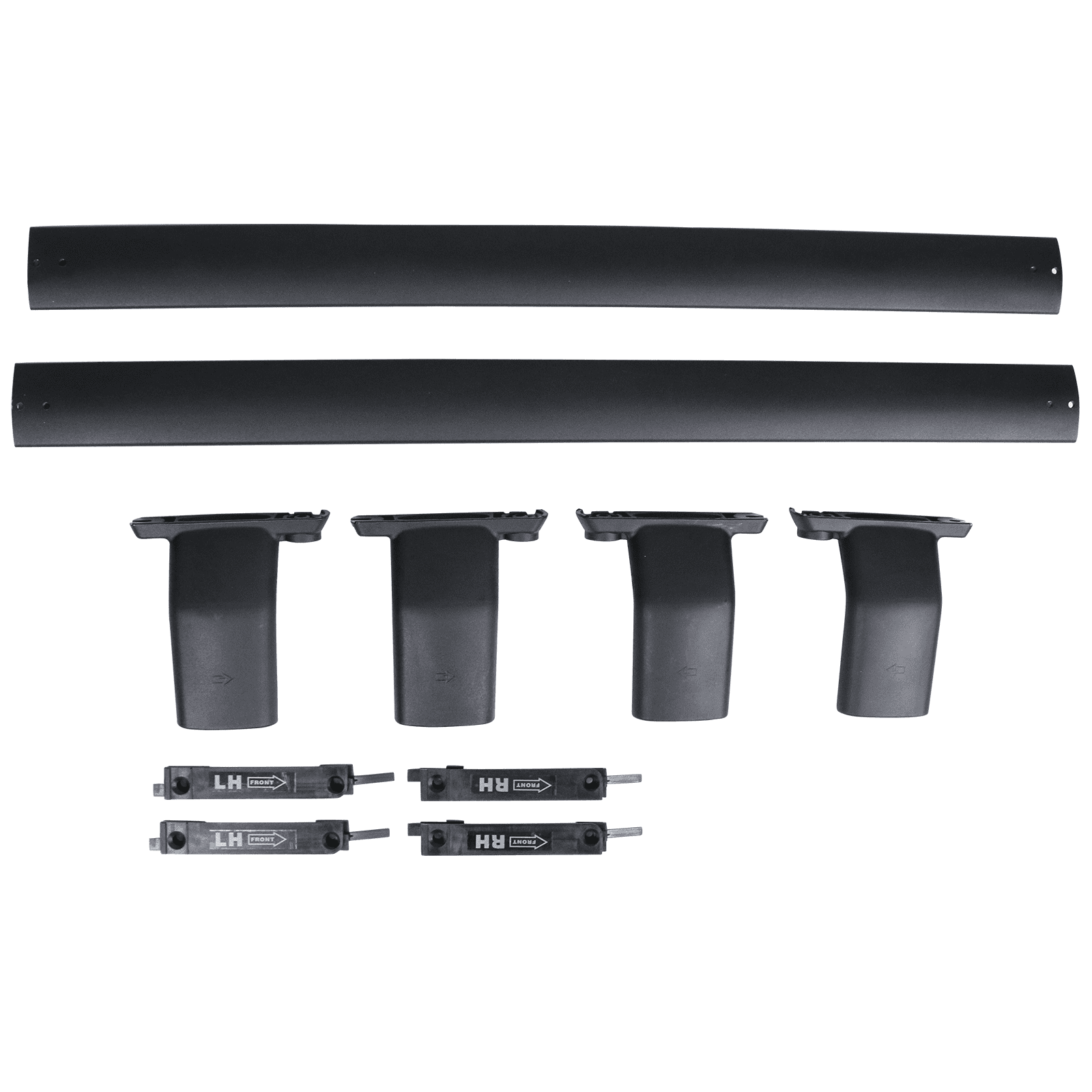 Ikon Motorsports Compatible with 13-16 Mazda CX-5 CX5 OE Style Cross Bar Roof Rack Black Aluminum