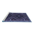 thumbnail image 2 of Ahgly Company Machine Washable Indoor Square Persian Blue Traditional Area Rugs, 6' Square, 2 of 4
