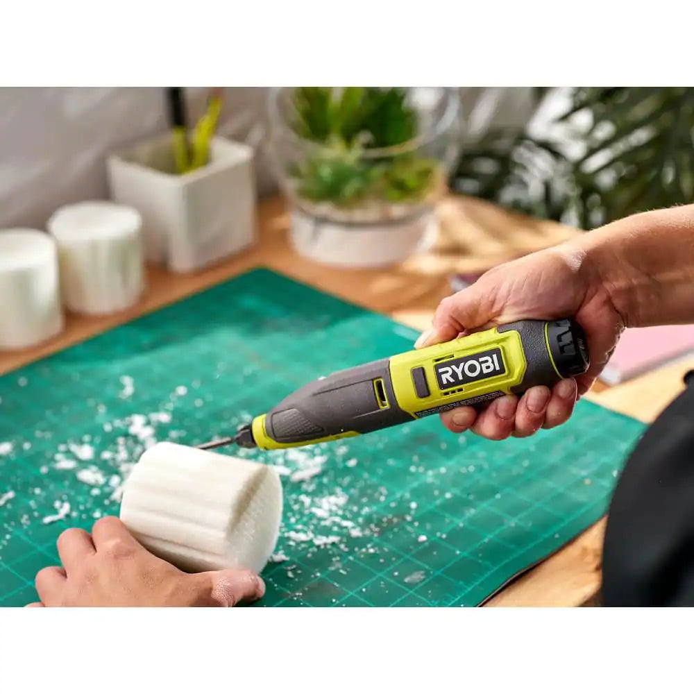 RYOBI USB Lithium Compact Scrubber Kit with 2.0 Ah Battery, USB