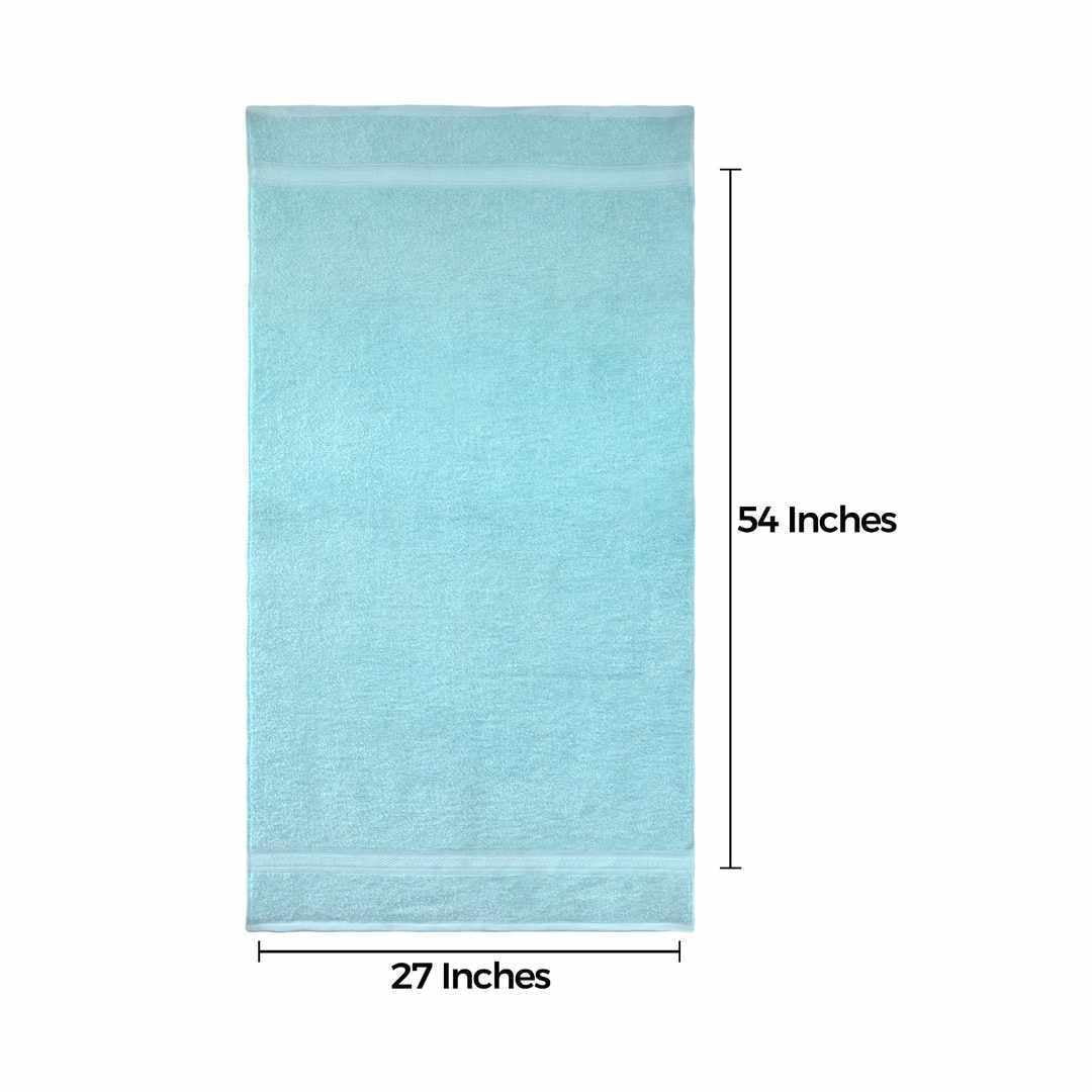 Luxury Combed Cotton Bath Towels Set 27x54 Inch Super Absorbent 500 GSM