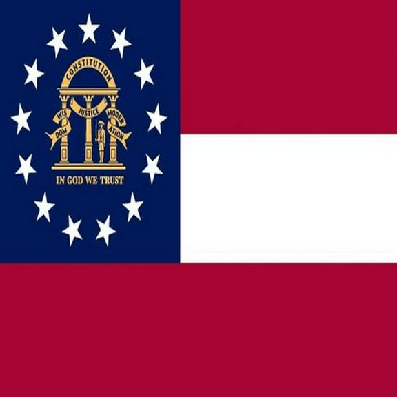 Valley Forge Flag Made in America 3' x 5' Nylon Georgia State Flag