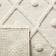 thumbnail image 4 of SAFAVIEH Kenya Ulysses Solid Geometric Area Rug, Ivory, 6' x 9', 4 of 7