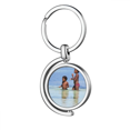 thumbnail image 1 of Ellie Yao mar ola foto África los niños Rotating keychain Metal Keyring Holder, 1 of 2