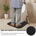 thumbnail image 5 of 6PCS Upgrade Round Commode Potty Training Mat for Boy Toilet Training Mat Toilet Rug U Shaped Washable Toilet Mat for Bathroom,Black, 5 of 11