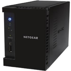 Netgear ReadyNAS RN212 NAS Server - ARM Cortex A15 Quad-core (4 Core) 1.40 GHz - 2 x Total Bays - 2 GB RAM - Serial ATA - RAID Supported 0, 1, 5, 6, 10, JBOD - 2 x 2.5