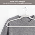 thumbnail image 4 of Better Homes & Gardens Beige Ultra Slim Velvet Non-Slip Clothes Hangers 30 Pack, 4 of 9