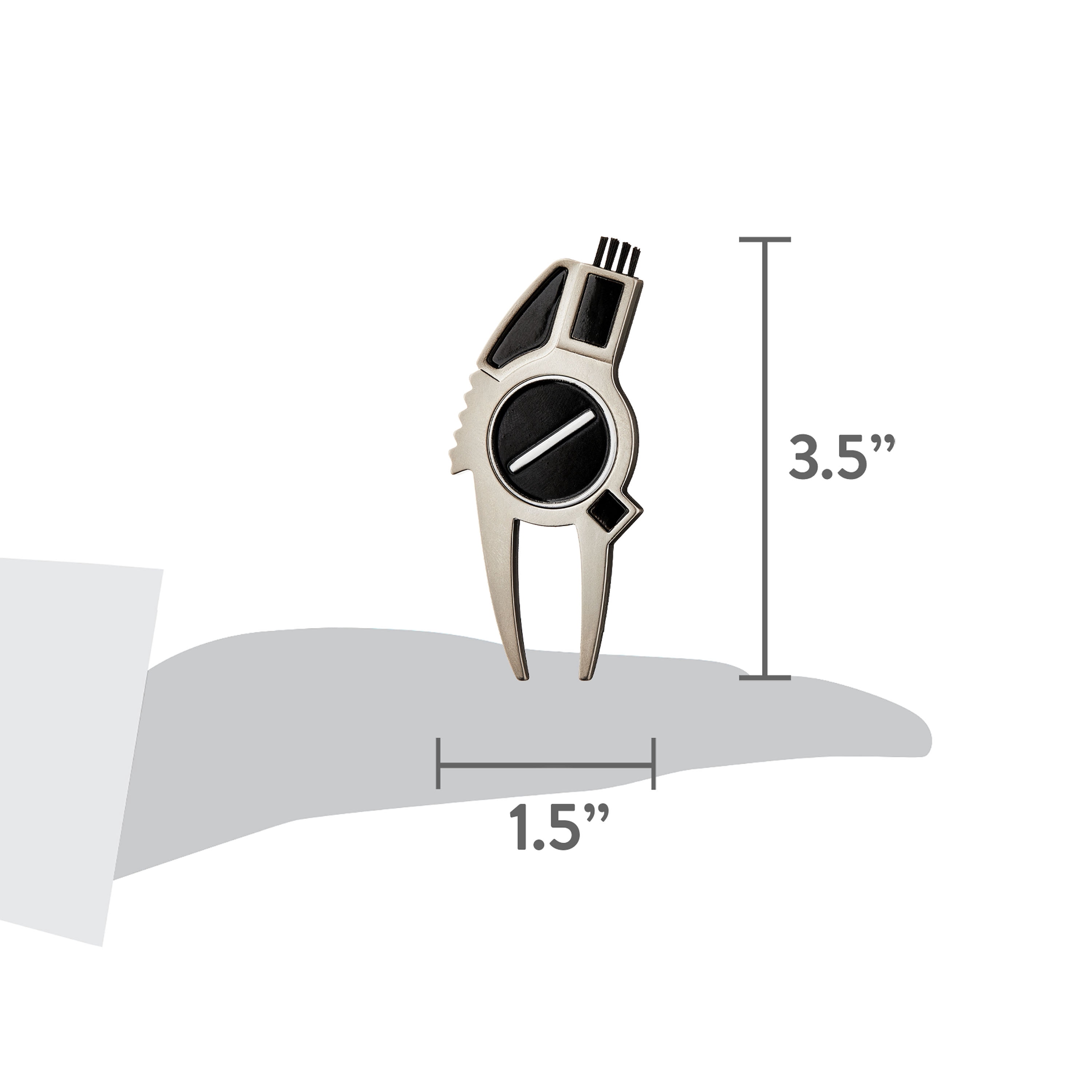 Athletic Works 4-in-1 Golf Divot Tool with Ball Marker, Club Cleaner & Groove Cleaner – Golf Accessories for Men, Women & Teens