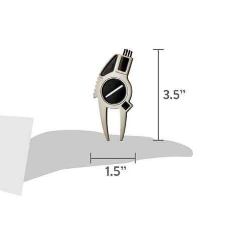 Athletic Works 4-in-1 Golf Divot Tool with Ball Marker, Club Cleaner & Groove Cleaner – Golf Accessories for Men, Women & Teens