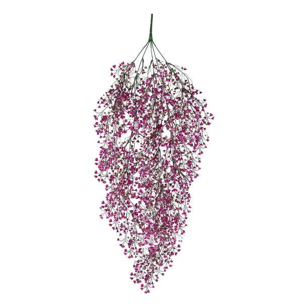 2PC Simulation Green Plant Rattan Artificial Flower Wall Hanging Home Decoration Plant