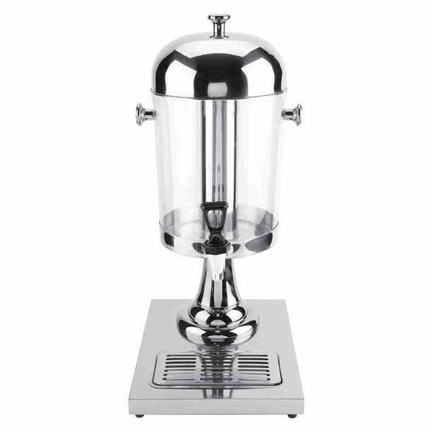 Máquina de jugo de acero inoxidable Máquina de bebidas frías y calientes para restaurante Hotel Bar (Plata)