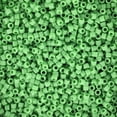 thumbnail image 2 of Miyuki Delica Seed Beads – Size 11/0 (1.6 mm), DB0754, Matte Opaque Pea Green, 7.2 g, Approx. 1440 Beads, 2 of 7