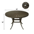 thumbnail image 2 of Mondawe 48" Cast Aluminum Round Dining Table, 2 of 6