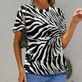 thumbnail image 6 of Animal Print Patterns T Shirts Basic T-Shirt Short Sleeve Ladies Tee Shirt Summer Graphic Clothing, 6 of 6