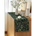 thumbnail image 5 of Table Runner 36 Inches Long for Kitchen Dining, Green Leaves Dresser Scarf Farmhouse, Dining Table Decorations for Wedding/Parties, Elegant Pastoral Summer Botanical Watercolor 13 x 36 In, 5 of 8